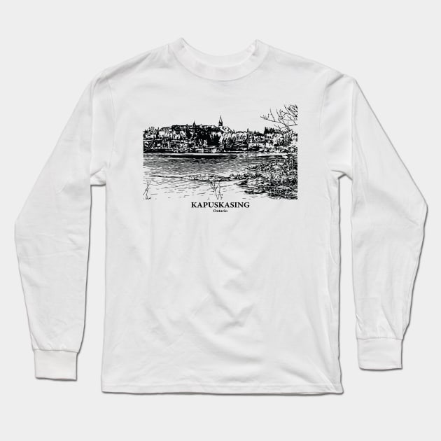 Kapuskasing - Ontario Long Sleeve T-Shirt by Lakeric